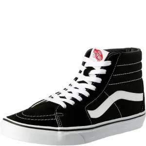 VANS, MEN'S SK8-HI CORE CLASSICS - BLACK/BLACK/WHITE CANVAS - 10.5 MEN/12 W