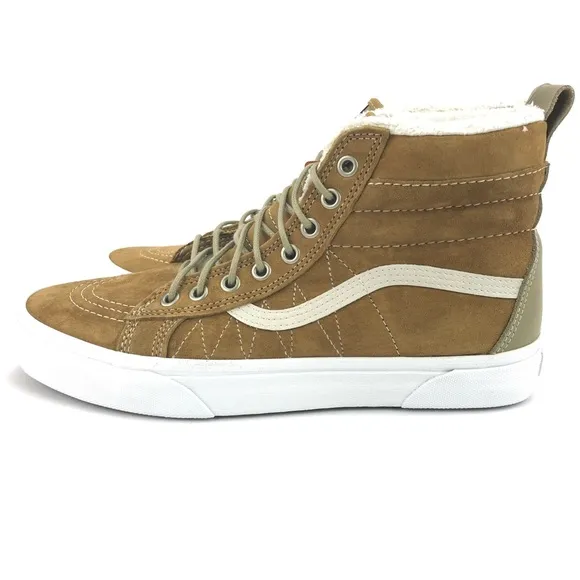 Vans Mens SK8 HI MTE Cumin Slate Green White Shoes