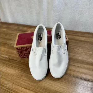Vans Men's White Slip-On Shoes