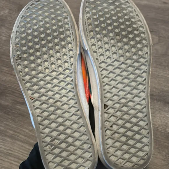 Vans mismatched tie dye slip on shoes men’s size 9 woman’s size 10.5