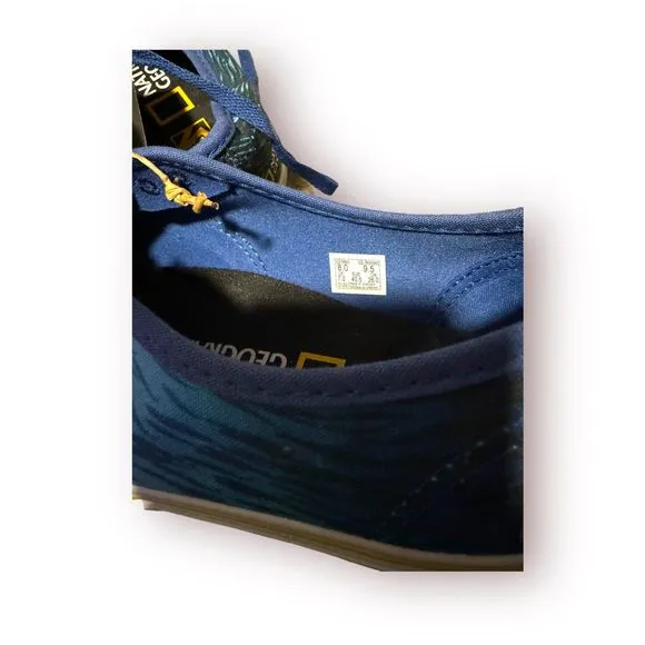 VANS National Geographic Ocean Slip On Sneakers Size‎ 8
