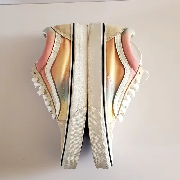 Vans Old Skool Aura Shift Multicolor Sneaker Shoes Women's Size 9 Suede Canvas