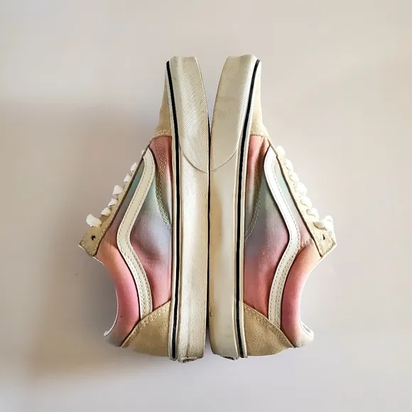 Vans Old Skool Aura Shift Multicolor Sneaker Shoes Women's Size 9 Suede Canvas