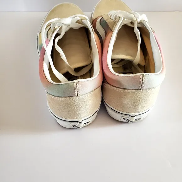 Vans Old Skool Aura Shift Multicolor Sneaker Shoes Women's Size 9 Suede Canvas