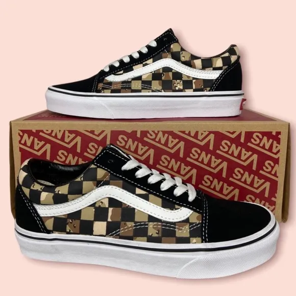 Vans Old Skool Camouflage Checkerboard Shoes