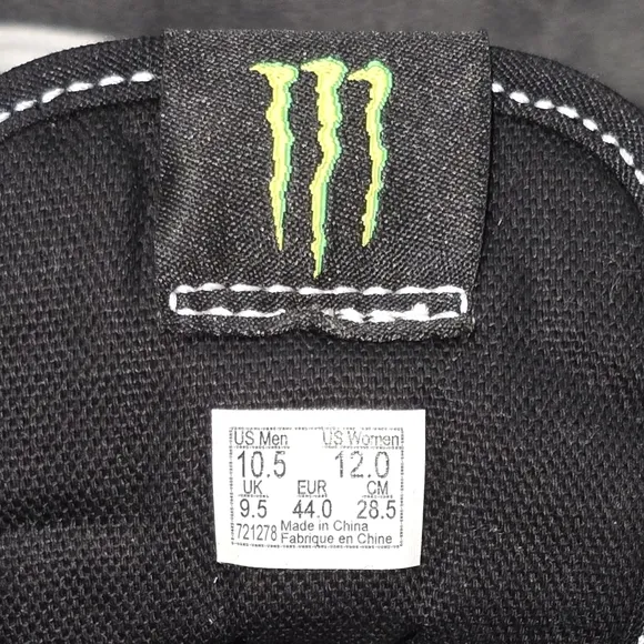 VANS Old Skool In Collaboration With Monster Energy! Very Rare!!!