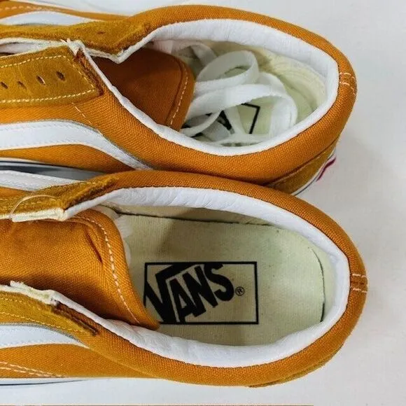 Vans Old Skool Sneakers Desert Sun/True White Shoes‎ Men's Size 3.5 Women's 5