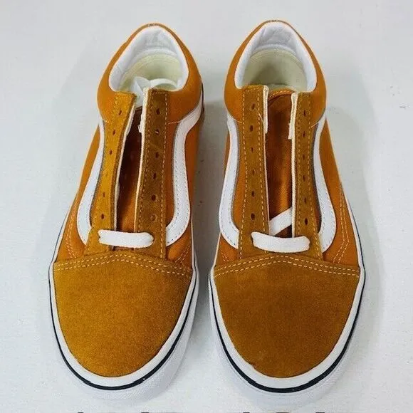 Vans Old Skool Sneakers Desert Sun/True White Shoes‎ Men's Size 3.5 Women's 5