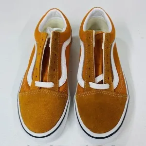 Vans Old Skool Sneakers Desert Sun/True White Shoes‎ Men's Size 3.5 Women's 5
