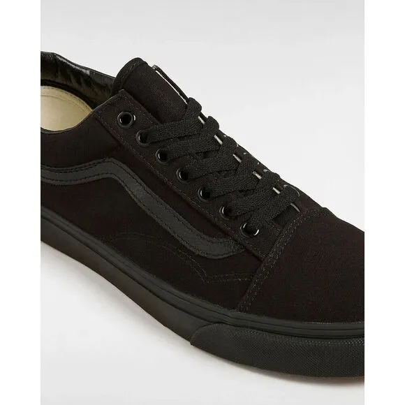 Vans Old Skool VN000D3HBKA Unisex US 8.5 Black Canvas Skateboard Shoes EEE3640
