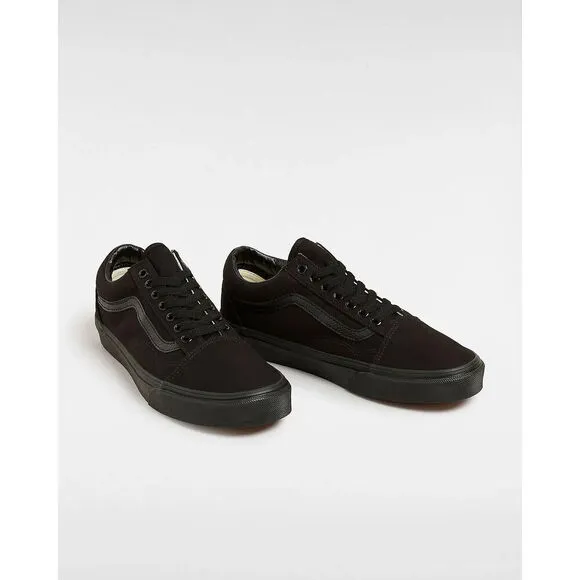 Vans Old Skool VN000D3HBKA Unisex US 8.5 Black Canvas Skateboard Shoes EEE3640