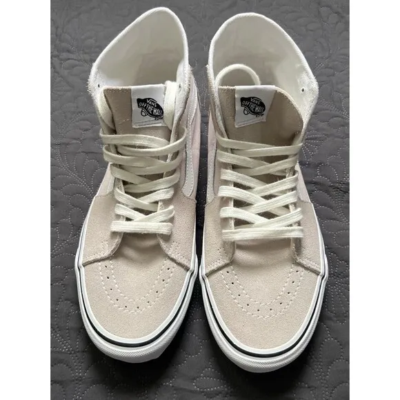 VANS Sentry SK8 Hi Top Beige Unisex Sneakers SZ 9.5M/11W Suede Canvas Kicks NEW