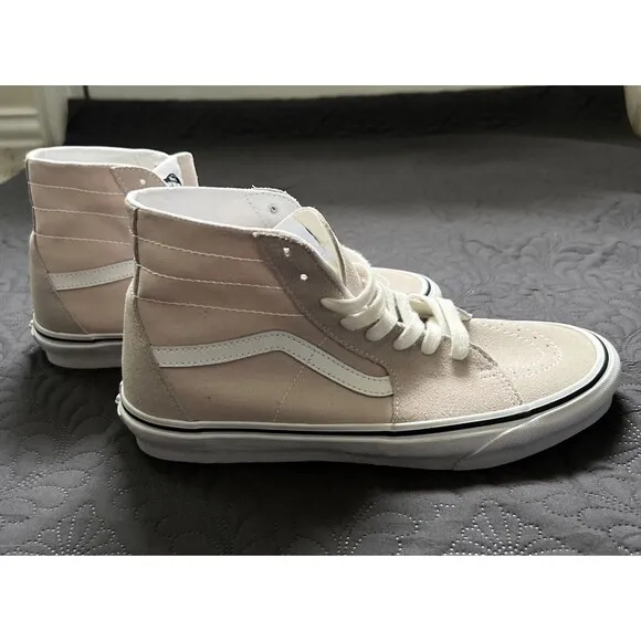 VANS Sentry SK8 Hi Top Beige Unisex Sneakers SZ 9.5M/11W Suede Canvas Kicks NEW