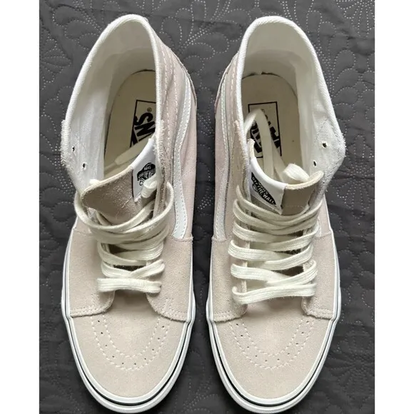 VANS Sentry SK8 Hi Top Beige Unisex Sneakers SZ 9.5M/11W Suede Canvas Kicks NEW
