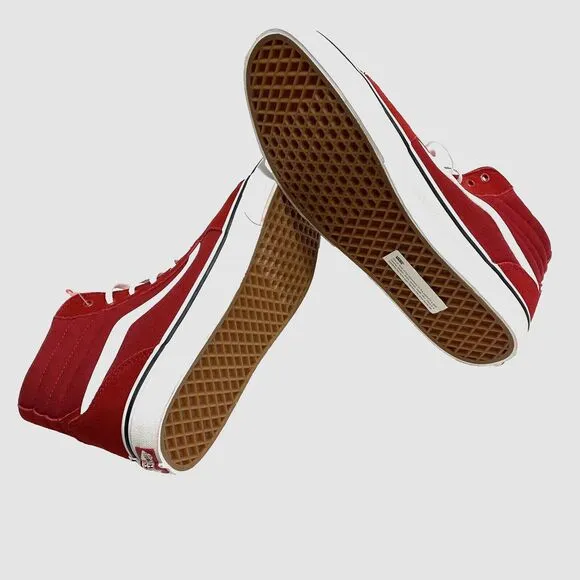 Vans Shoes Men's 13 Red Chili Pepper Filmore Hi Suede Canvas Skater VN0A5KXTCPE