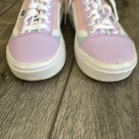 Vans shoes pastel color leather size 7 kids Easter Spring