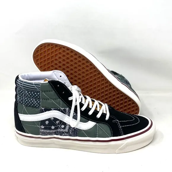 VANS Sk8-Hi 38 DX PW Sneaker Anaheim Canvas Suede Black Multi Men VN0A54FB9GU