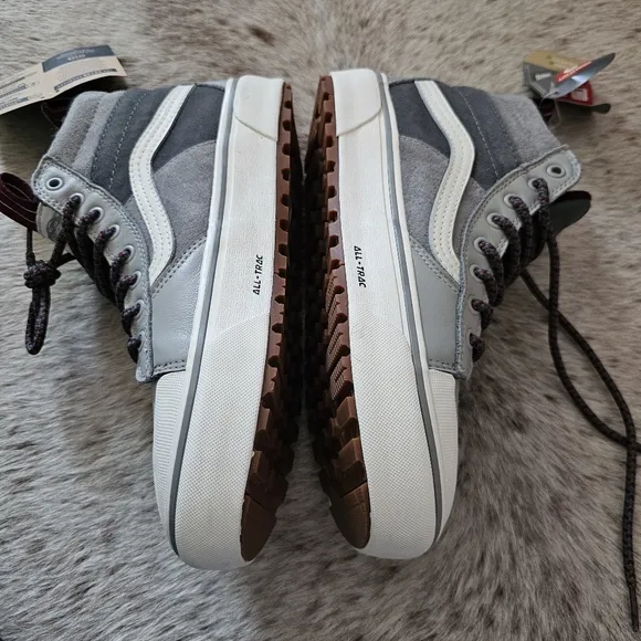 VANS SK8-Hi DR MTE-2 Waterproof Insulated Shoes Grey Women Size 9.5 (Men 8) NEW