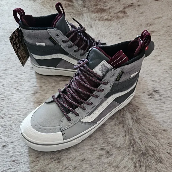 VANS SK8-Hi DR MTE-2 Waterproof Insulated Shoes Grey Women Size 9.5 (Men 8) NEW