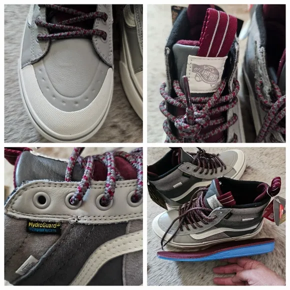 VANS SK8-Hi DR MTE-2 Waterproof Insulated Shoes Grey Women Size 9.5 (Men 8) NEW
