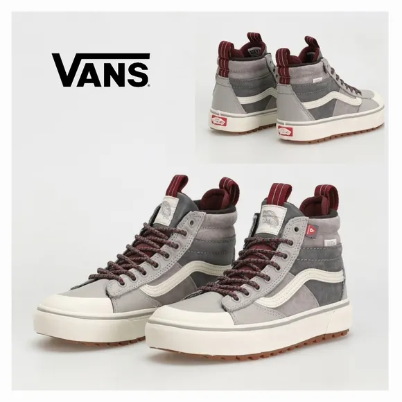 VANS SK8-Hi DR MTE-2 Waterproof Insulated Shoes Grey Women Size 9.5 (Men 8) NEW
