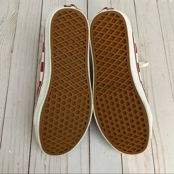 Vans SK8-HI Mix Checker Chili Pepper Red &amp; White M8/W9.5