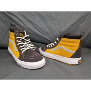 Vans Sk8-Hi Mte-1 Insulated SneakerBoot Suede Gold Grey Boys Size 7 NEW IN BOX