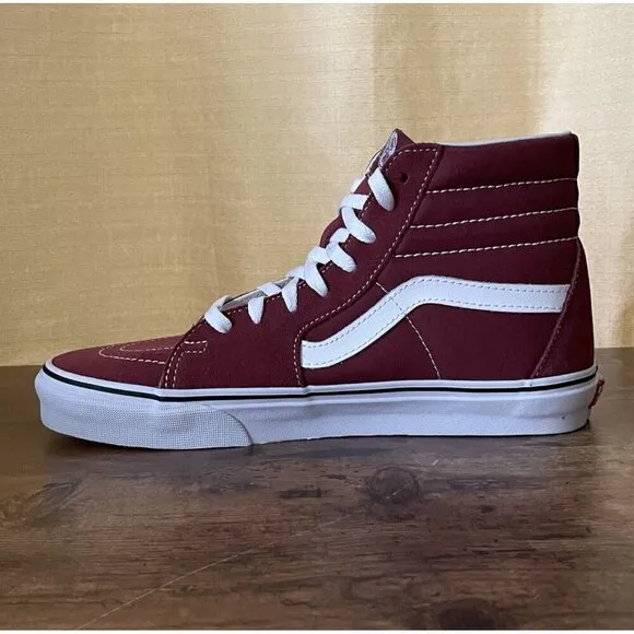 Vans Sk8 Hi Shoes Mens Sz 8.5 Apple Butter True White Suede Sneaker