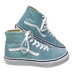 VANS Sk8-Hi Tapered Sneakers Women's Suede Blue Canvas Shoes Casual VN0A5KRUH7O