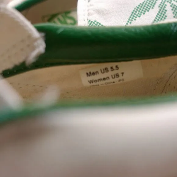 VANS  Slip on Skater Shoes Hemp Palm Leaf M 5.5 / W 7
