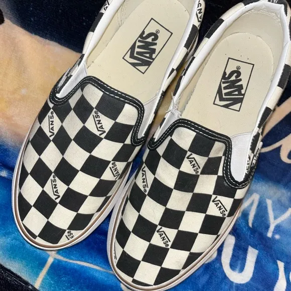 Vans Stacked Unisex Checkered Slip-On Shoes