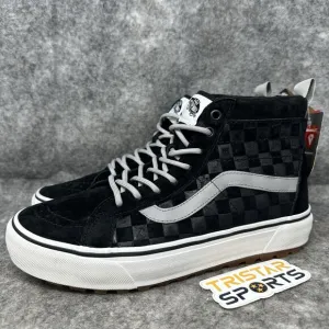 Vans Ultracush Sk8-Hi MTE Shoes Men Size 9 Black White Gray Checkerboard 500714