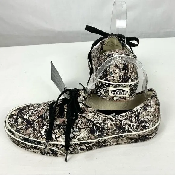 Vans x MoMA Jackson Pollock Sneaker Authentic Canvas Low-Top Sz 7.5 W  6 M New