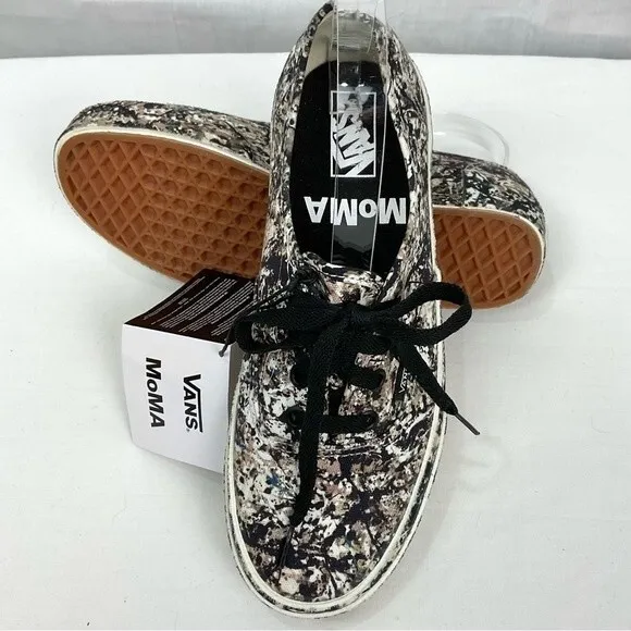 Vans x MoMA Jackson Pollock Sneaker Authentic Canvas Low-Top Sz 7.5 W  6 M New