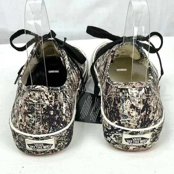 Vans x MoMA Jackson Pollock Sneaker Authentic Canvas Low-Top Sz 7.5 W  6 M New