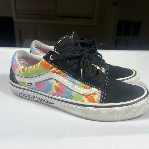 Vans x Santa Cruz Old Skool Pro Tie Dye Skate Shoes Sz Men’s 10.5