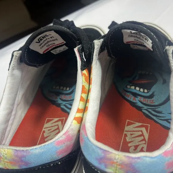 Vans x Santa Cruz Old Skool Pro Tie Dye Skate Shoes Sz Men’s 10.5
