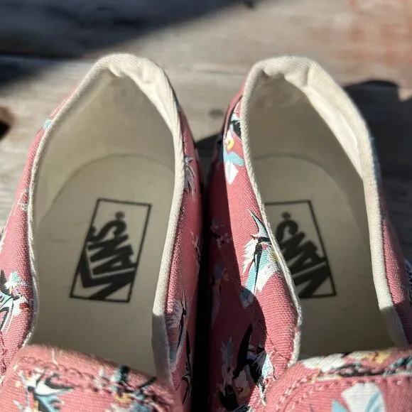 VANS ASHER Birds of Paradise CASUAL SKATE STYLE CANVAS SLIP ON SNEAKERS 10