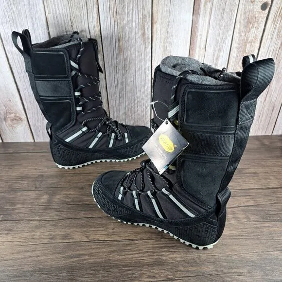 Vasque Lost 40 Wool Insulated Vibram Winter Boots Women's Sz 6 M Black (NWT)
