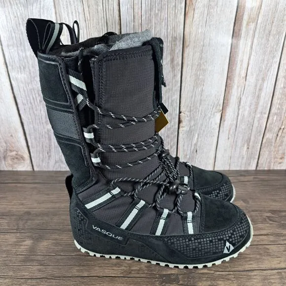 Vasque Lost 40 Wool Insulated Vibram Winter Boots Women's Sz 6 M Black (NWT)