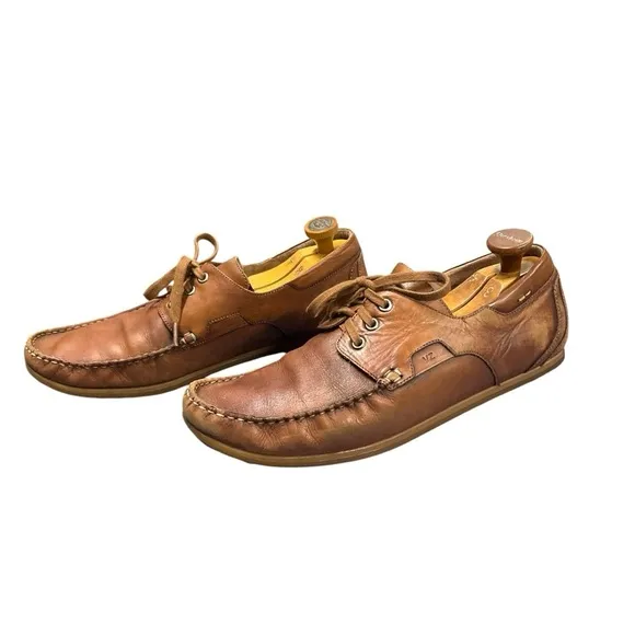 VELEZ MESTA Leather Boat Shoes Size 11M