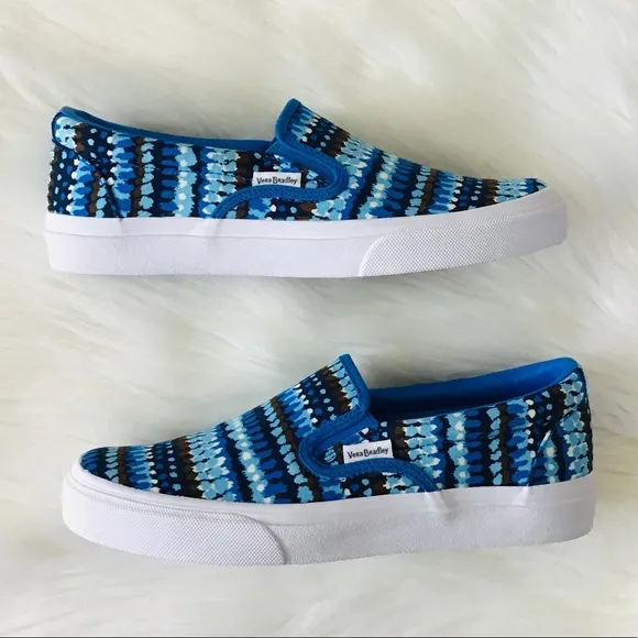 VERA BRADLEY Canvas Slip On Sneakers Shoes