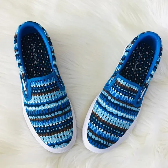 VERA BRADLEY Canvas Slip On Sneakers Shoes