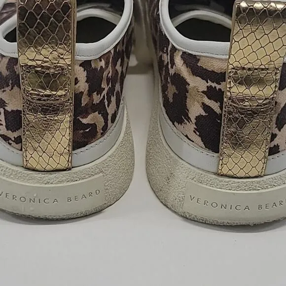 Veronica Beard Parise Leather Trim Sneakers