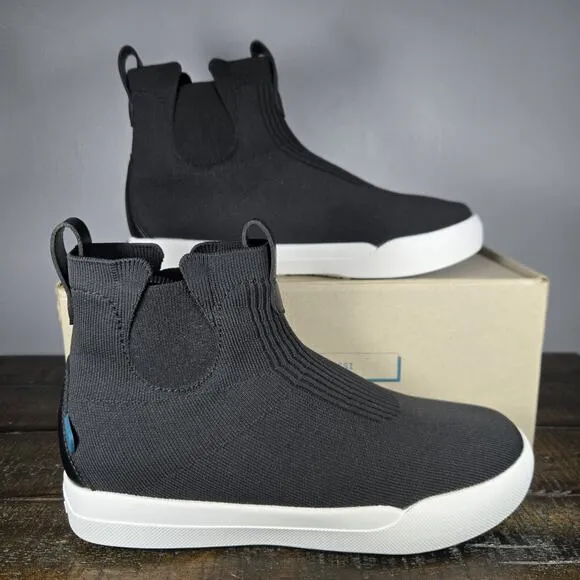 Vessi Weekend Chelsea Womens Size 8 Waterproof Shoes Sneakers Black White
