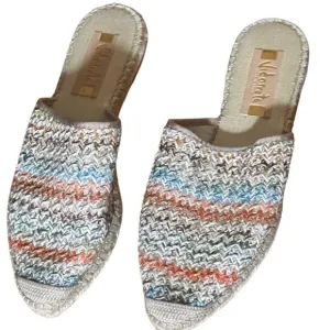 Vidorreta Woven Pointed Toe Espadrille Slip-On Size 39