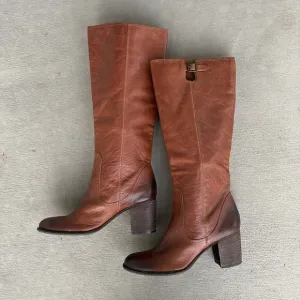 Vince Camuto Gettila Leather Tall Boots Size 10B