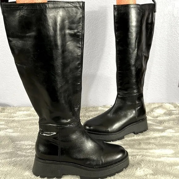 Vince Camuto Nettrio black, tall Boots sz 7.5