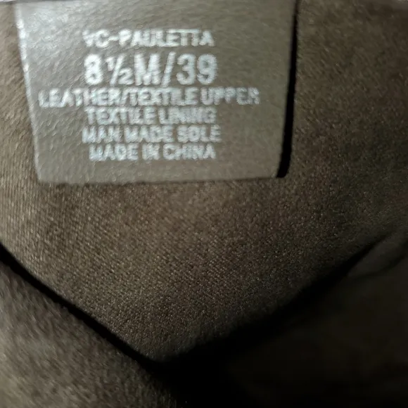 Vince Camuto Pauletta Tall Beige Leather Riding Boots Women's Size 8.5M