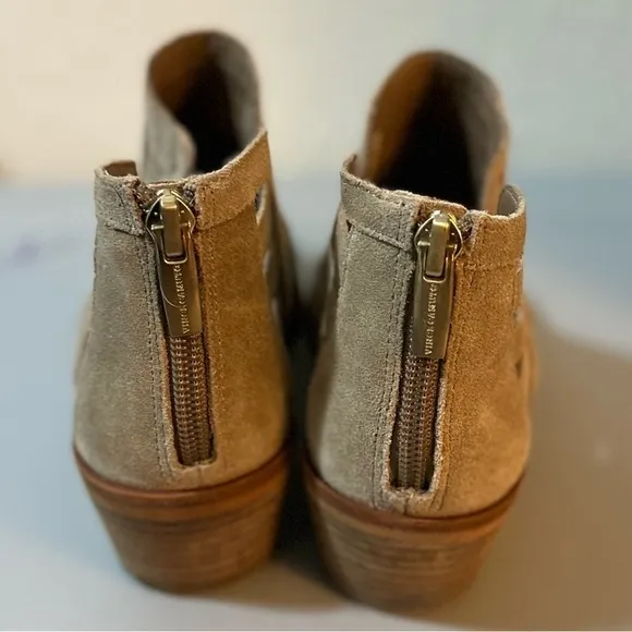 Vince Camuto Peera Soft Suede Leather Short Ankle Booties